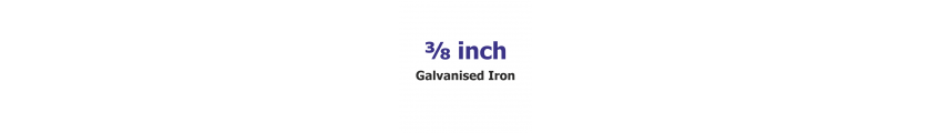 3/8 inch Galvanised 